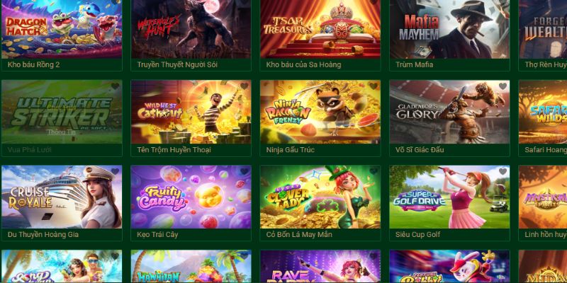 Đa dạng game cược tại website